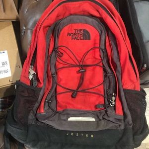 Red North Face Jester Backpack